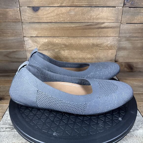 FitFlop Women’s Size 9 Allegro Gray Knit Ballet Casual Comfort Flats - Picture 1 of 10